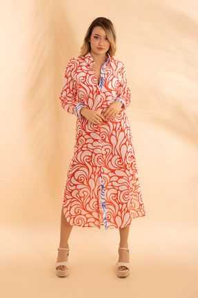 لباس قرمز زنانه بافتنی Bonitas Beachwear - کد 690598231