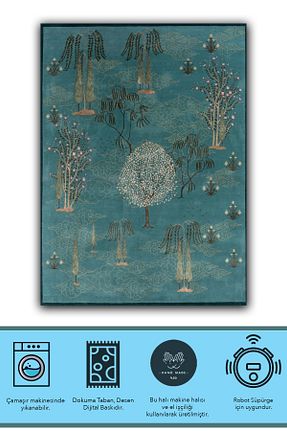 فرش رنگی قابل شستشو Rugs Modern Halı - کد 691278023