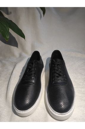 کفش کلاسیک مشکی مردانه چرم مصنوعی پاشنه کوتاه ( 4 - 1 cm ) پاشنه ساده کد 690250367