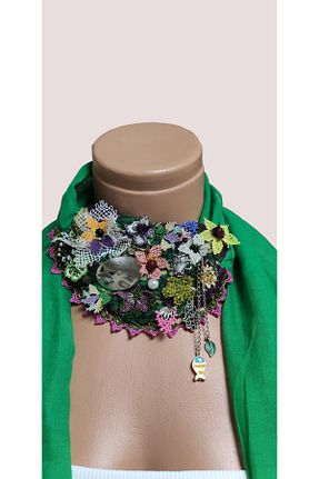 دستمال گردن سبز زنانه پنبه ای Luluzhome - کد 690482477