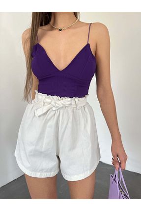 شلوارک و برمودا نباتی زنانه فاق بلند Fav Style - کد 280726489
