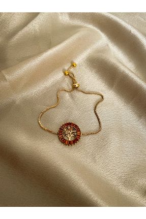 دستبند جواهر طلائی زنانه زیرکن RO Accessories - کد 690776643