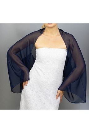 شال سرمه ای زنانه پلی استر es moda shop - کد 690537866