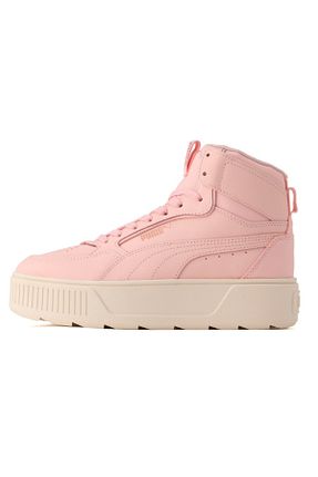 کفش اسنیکر صورتی زنانه بند دار Puma - کد 691732881
