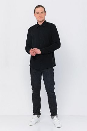 پیراهن مشکی مردانه رگولار ANCQA.EI9 - کد 692344608