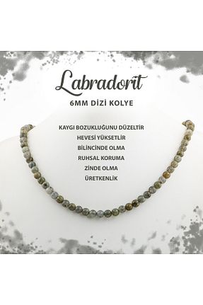 گردنبند جواهر طوسی زنانه سنگ طبیعی Deniz Doğal Taş - کد 691946840