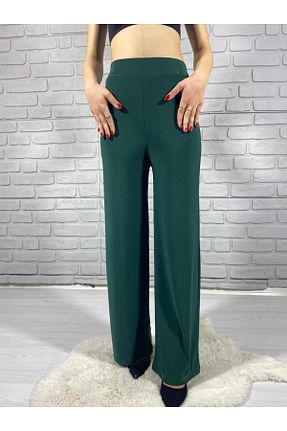 شلوار سبز زنانه پارچه AYSİ COLLECTİON - کد 691813127