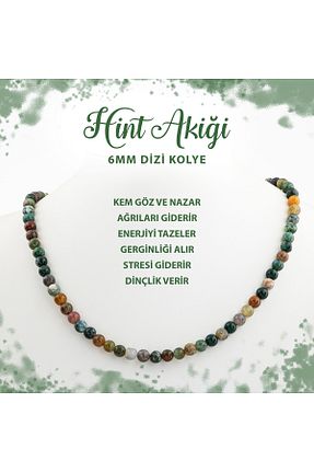 گردنبند جواهر رنگی زنانه سنگ طبیعی Deniz Doğal Taş - کد 691971354