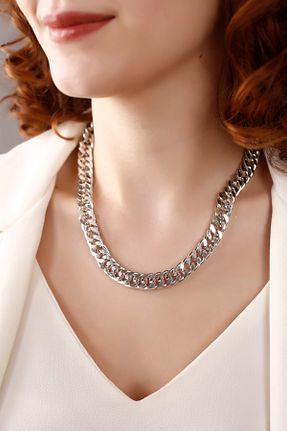 گردنبند جواهر زنانه روکش نقره Dalia Tasarım - کد 692947214