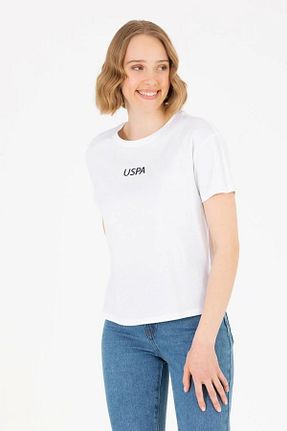 تیشرت سفید زنانه رگولار U.S. Polo Assn. - کد 692425898