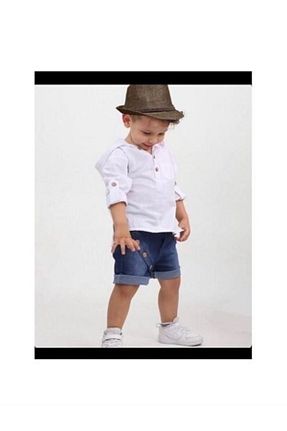 ست بالاتنه و پائین تنه سفید مردانه جین modagard - کد 693245282