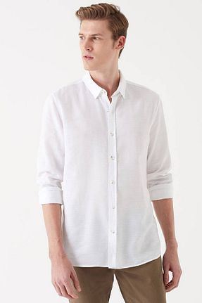 پیراهن سفید مردانه رگولار Mavi - کد 692690884