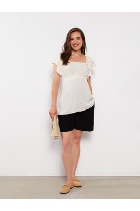 شلوارک و برمودا مشکی زنانه پارچه LC Waikiki - کد 692698429