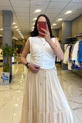 بلوز سفید زنانه ساده Vosse - کد 692713287
