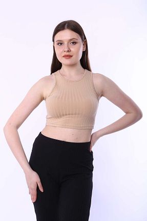 بلوز بژ زنانه ساده CHEISU - کد 692738319