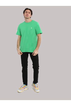 تی شرت سبز مردانه رگولار یقه گرد تکی کد 670362697
