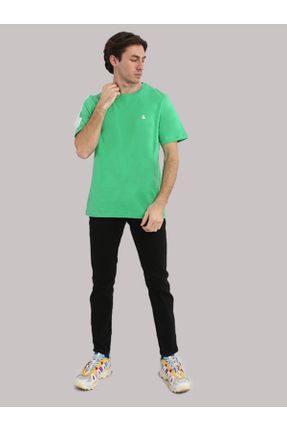 تی شرت سبز مردانه رگولار یقه گرد تکی کد 670362697