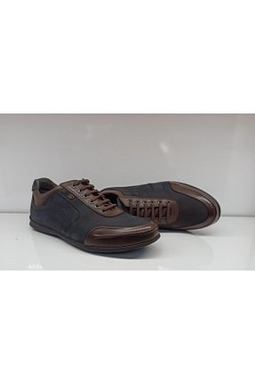 کفش کژوال سرمه ای مردانه چرم خالص KİNG PAOLO - کد 71612478