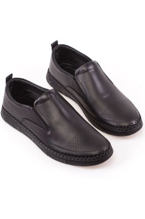 کفش کلاسیک مشکی مردانه چرم طبیعی کد 90647779