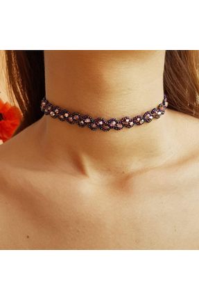 چوکر صورتی Handmade By HLY - کد 90885616