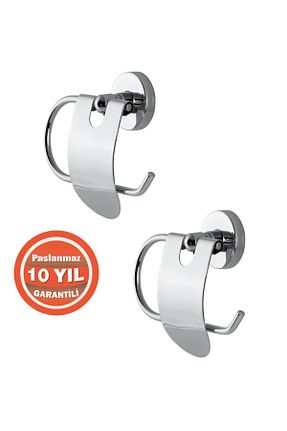 پایه دستمال توالت بژ فلزی ÇELİK BANYO - کد 83484696