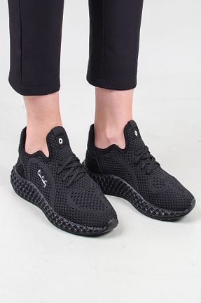 کفش اسنیکر مشکی زنانه بند دار Pierre Cardin - کد 95853597