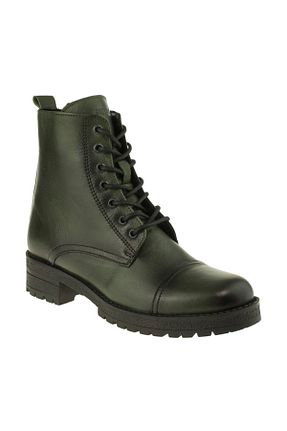 بوت / نیم بوت سبز زنانه چرم خالص Greyder - کد 1845073