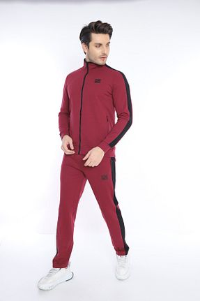 ست گرمکن زرشکی مردانه رگولار NEED LİFE - کد 693352136