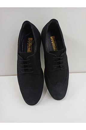 کفش کلاسیک مشکی مردانه چرم خالص beğendik - کد 693407676