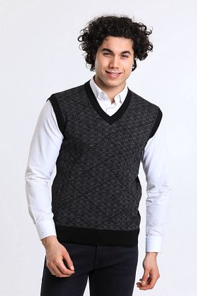 سوئیتر مشکی مردانه اکریلیک Soylu Triko - کد 267229186