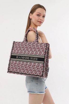 کیف ساحلی قرمز زنانه پارچه ای Ramsburry - کد 694738279