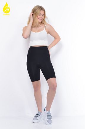 شلوارک و برمودا مشکی زنانه فاق بلند SAUNA SUIT - کد 669040493