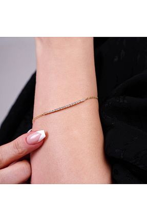 دستبند طلا زرد زنانه 14 عیار H Mücevherat - کد 694656318