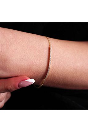 دستبند طلا زرد زنانه 14 عیار H Mücevherat - کد 694656318