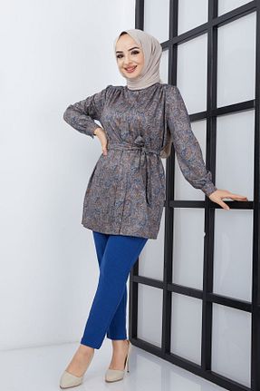 ست بالاتنه و پائین تنه حجاب سرمه ای زنانه کارگو Feiza Collection - کد 333502453
