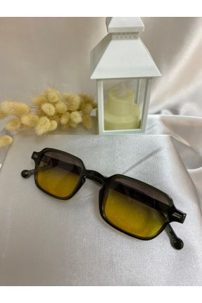 عینک آفتابی طوسی زنانه 45 UV400 آستات سایه روشن مستطیل کد 694714146