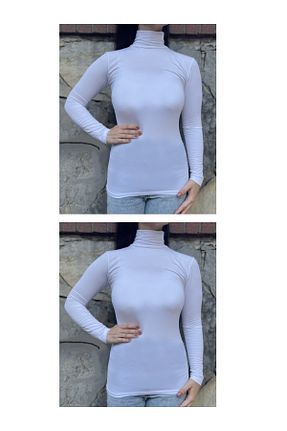 بادی سفید زنانه یقه ماهیگیر Betimoda - کد 55785721