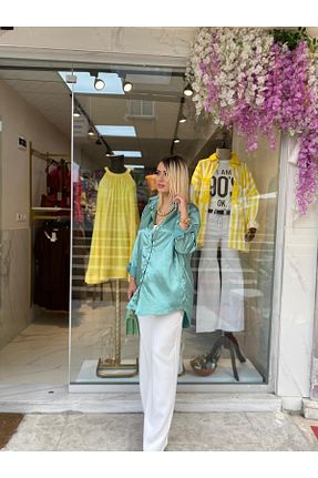 شلوار سفید زنانه پارچه BYFULYAGUN - کد 695749037