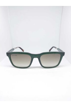 عینک آفتابی سبز زنانه 53 UV400 آستات مات مستطیل کد 694752683