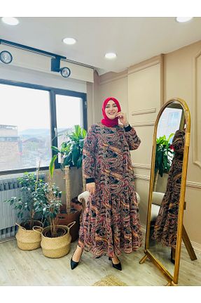 لباس حجاب مشکی زنانه بافتنی Emsale - کد 695040294