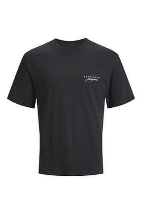 تیشرت مشکی مردانه Relaxed Jack & Jones - کد 695100327