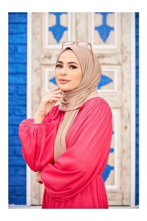شال قهوه ای زنانه ویسکون Eşarp Dünyası - کد 691923129