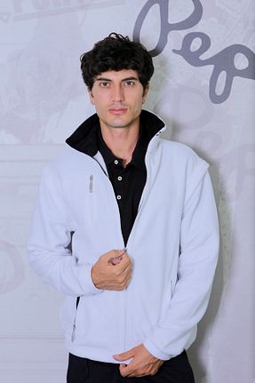 کت سایز بزرگ سفید مردانه پلی استر CLEMENTİE - کد 71997740