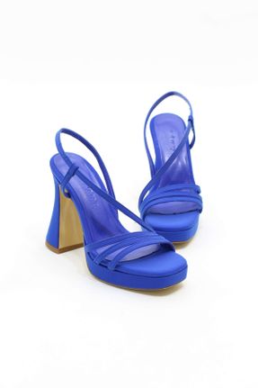 کفش پاشنه بلند کلاسیک آبی زنانه چرم مصنوعی پاشنه ساده پاشنه متوسط ( 5 - 9 cm ) کد 695859794