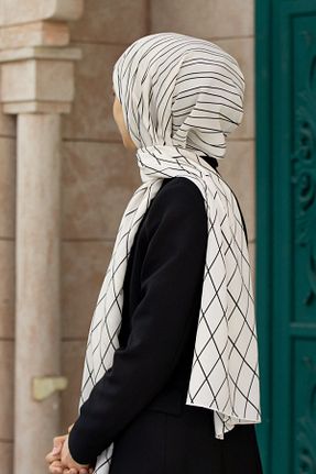 شال مشکی زنانه Medine İpeği Vissona - کد 696006641