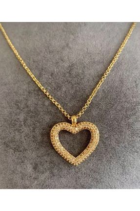 گردنبند جواهر طلائی زنانه روکش طلا LİNACO - کد 640442971
