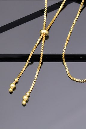 گردنبند نقره طلائی زنانه 925 عیار Miavi Silver - کد 695813180
