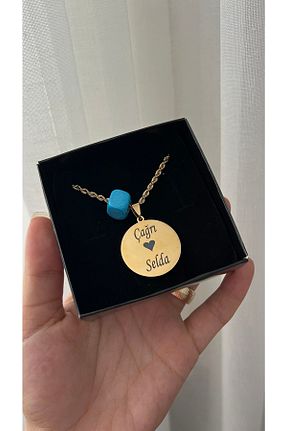 گردنبند استیل ( فولاد ) طلائی زنانه استیل (فولاد) Alışveriş Bekçisi - کد 695910948