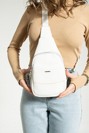 کیف دوشی سفید زنانه چرم مصنوعی YOGII - کد 695968516