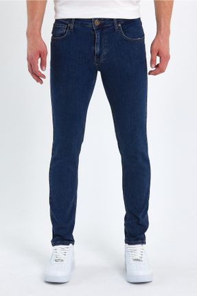 شلوار جین آبی مردانه پاچه تنگ جوان کد 696972916